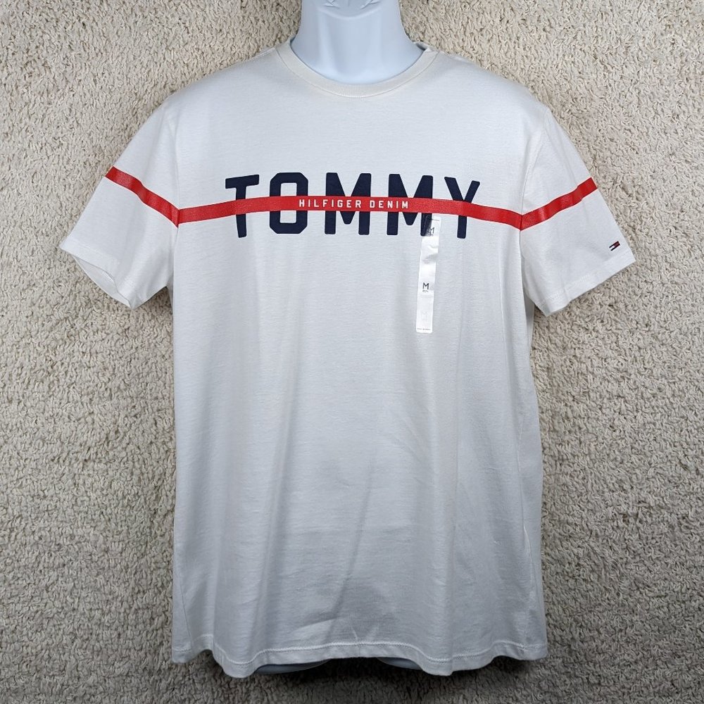 Tommy‎ Hilfiger* Men's Short Sleeve Crew Neck Pullover Tee-Shirt Size~ Medium